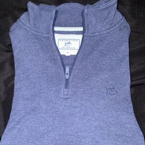 Southern Tide Navy Half-Zip Sweater